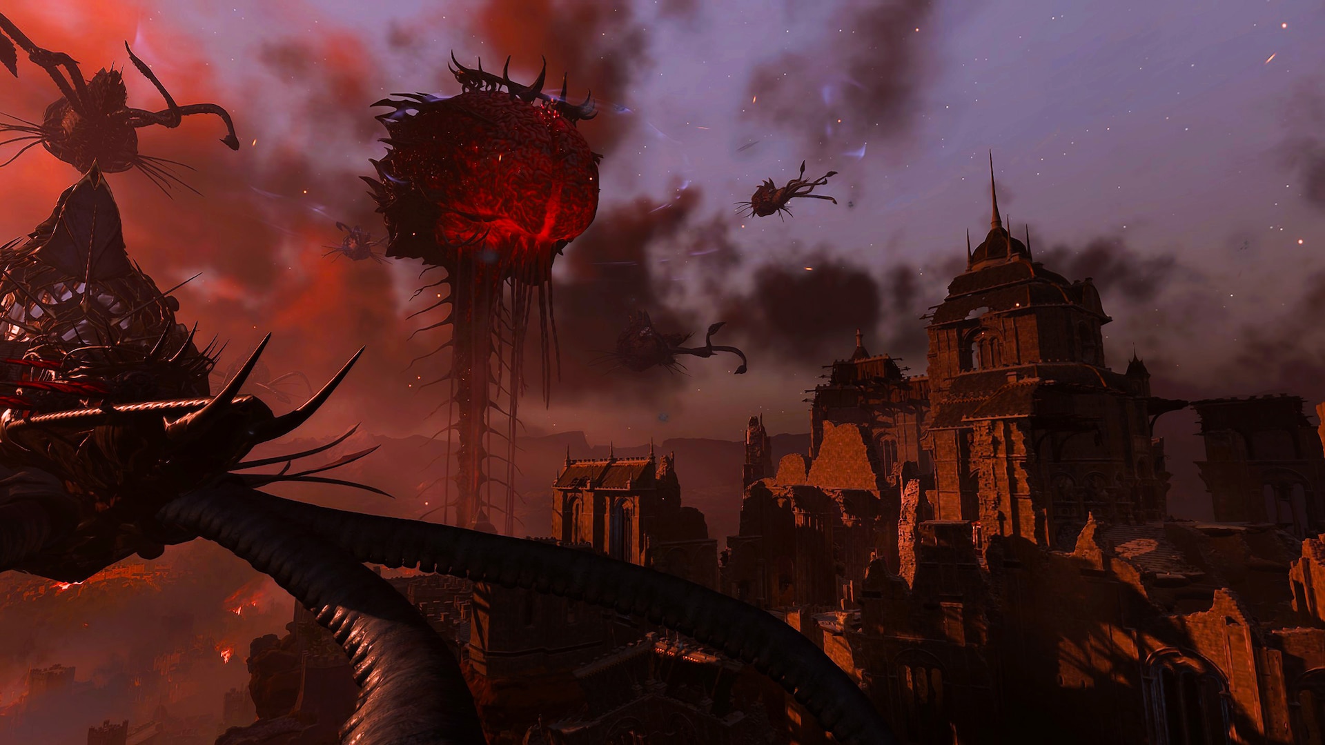 Baldur's Gate 3 in-game screenshot: Elder Brain in distance